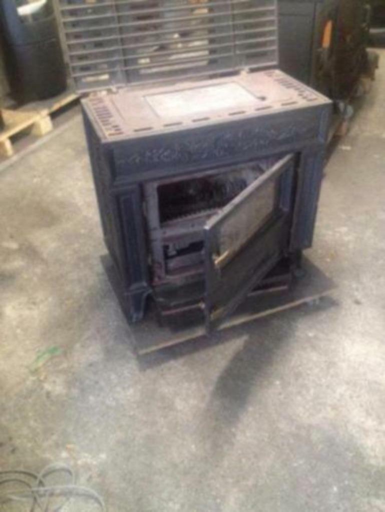 Gebruikte Saey hout/kolen kachel 14 kw, Gebruikt, Hout, Vrijstaand