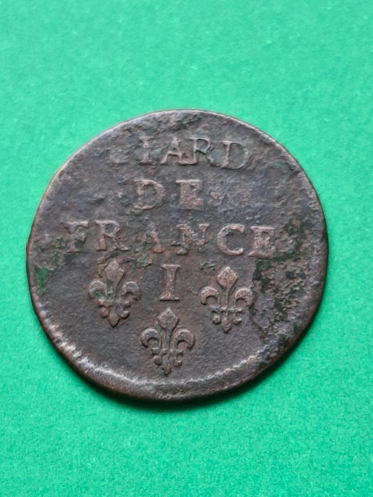 1656 I Frankrijk liard in brons Limoges Lodewijk XIV, Postzegels en Munten, Verzenden, Frankrijk, Losse munt