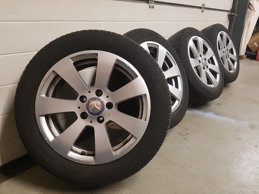 Mercedes All Season Sport Wielen Set met Michelin Banden, Auto-onderdelen, Banden en Velgen, Ophalen, Gebruikt, 16 inch, Banden en Velgen