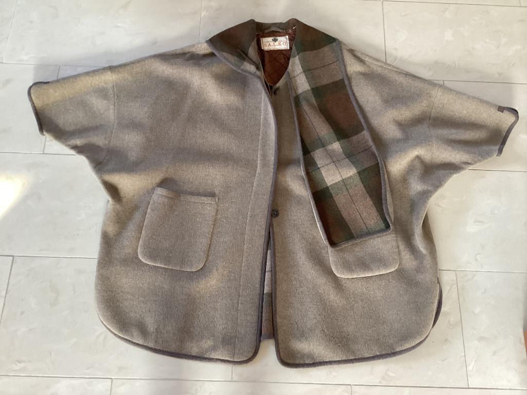 Salko Hubertus Loden cape jas bruin, SALKO Hubertus Loden, Ophalen of Verzenden, Gedragen, Bruin