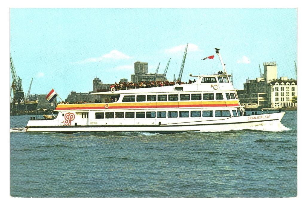 39575 Rotterdam Rondvaartboot Nette oude kaart Onbeschreven, Ophalen of Verzenden, 1960 tot 1980, Ongelopen, Zuid-Holland