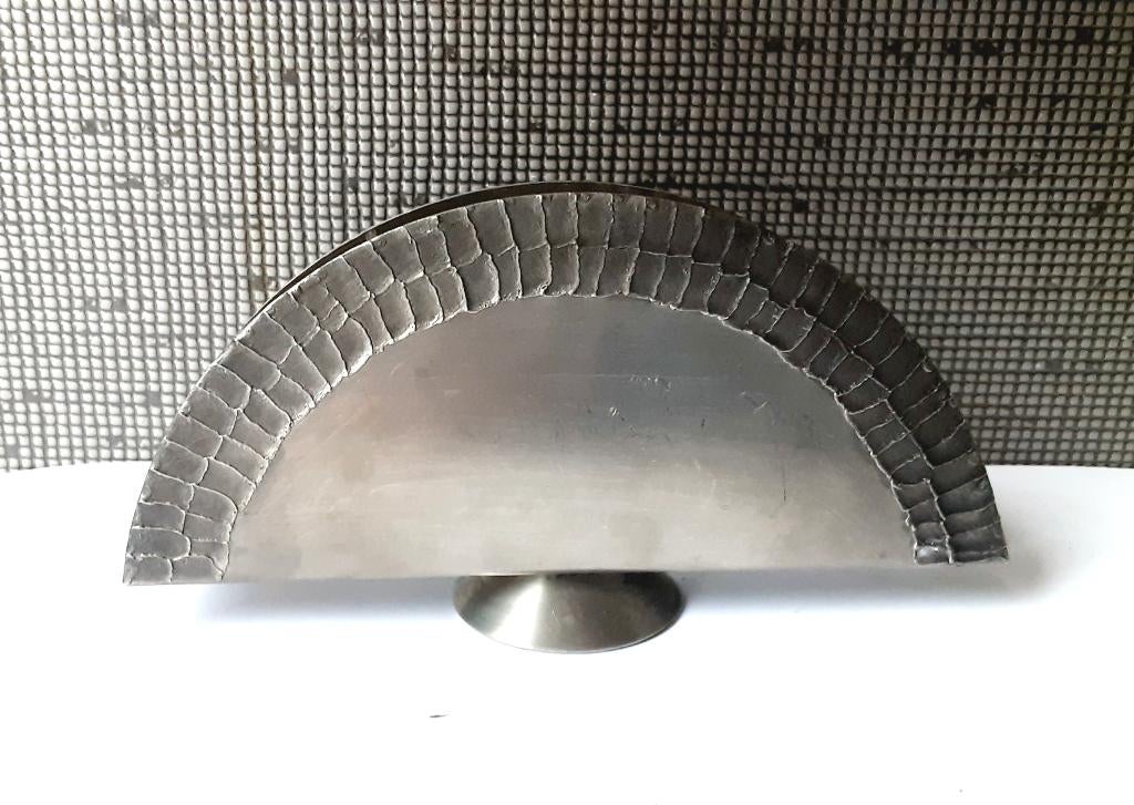 real pewter servetten houder hand made in denmark, Ophalen of Verzenden