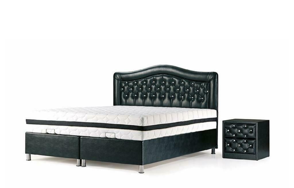 Diamond Swarovski Boxspring met opbergruimte compleet+matras, Huis en Inrichting, Slaapkamer | Boxsprings, Ophalen of Verzenden