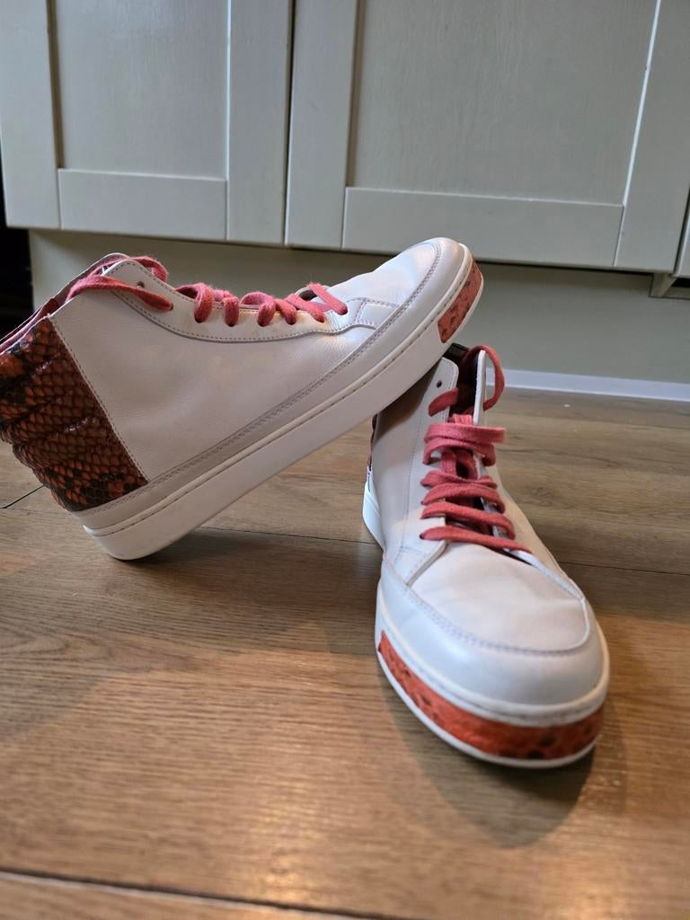 Gucci High-Top Sneakers Python Maat 39, Kleding | Dames, Schoenen, Zo goed als nieuw, Sneakers of Gympen, Wit, Ophalen of Verzenden