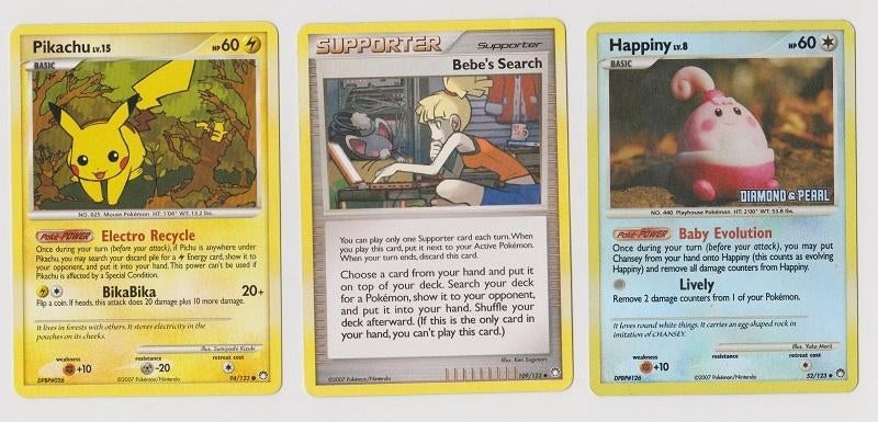 (034) POKeMON krt serie Diamond & Pearl Mysterious Treasures, Verzenden, Zo goed als nieuw, Meerdere kaarten, Foil