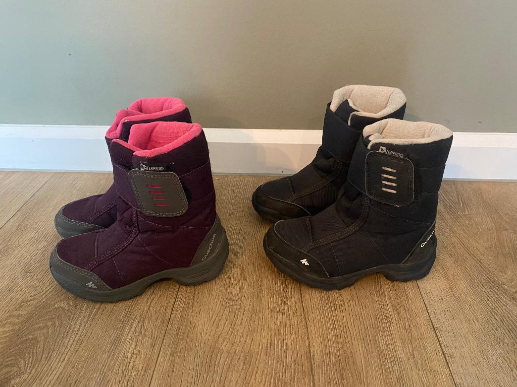 Quechua warme waterdichte snowboots maat 27, Kinderen en Baby's, Ophalen, Jongen of Meisje, Laarzen, Zo goed als nieuw