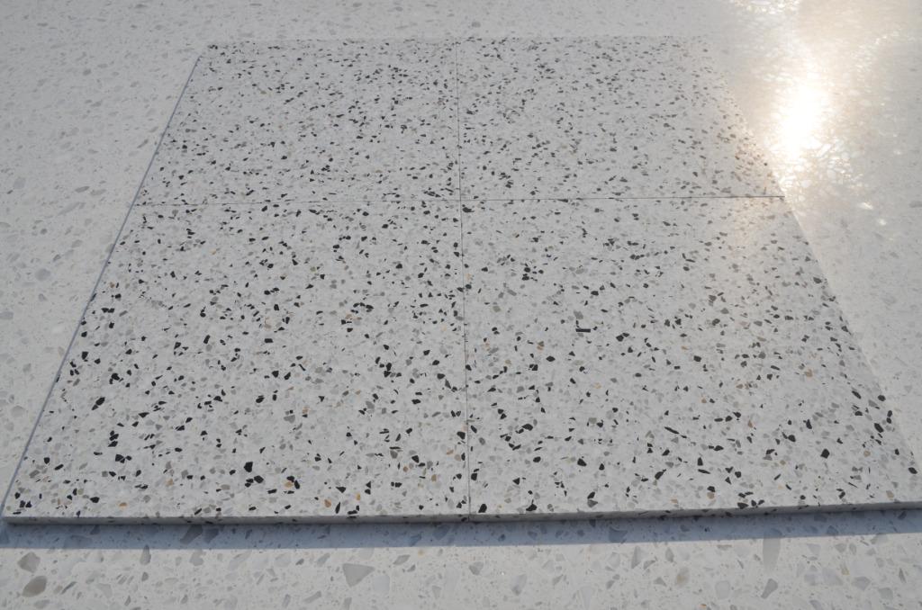 Terrazzo tegels Ecostone Oslo 40x40cm wit granito marmer, 40 tot 60 cm, 40 tot 60 cm, Nieuw, Ophalen of Verzenden