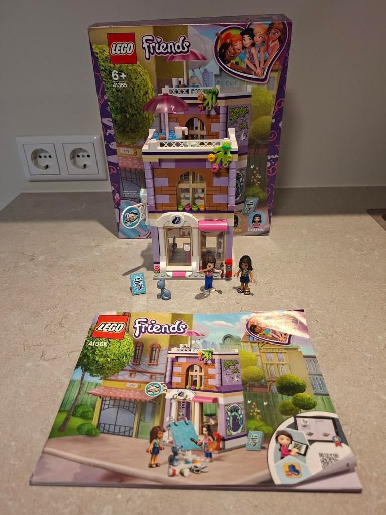 Lego Friends Emma's Kunstatelier 41365, Ophalen, Zo goed als nieuw, Complete set, Lego