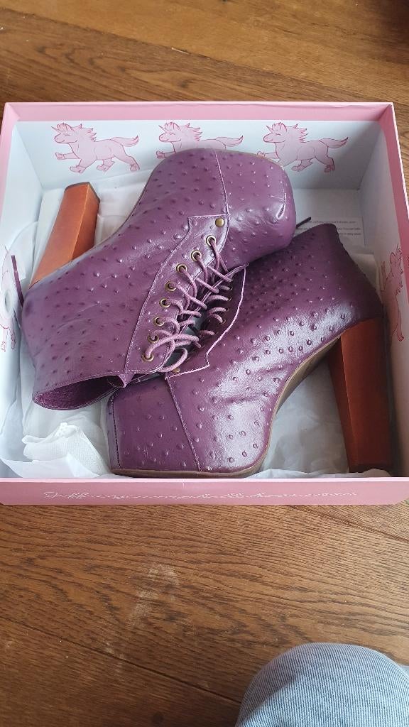 Enkellaarsjes van Jeffrey Campbell maat 39(origineel), Overige kleuren, Lage of Enkellaarzen, Ophalen of Verzenden, Zo goed als nieuw