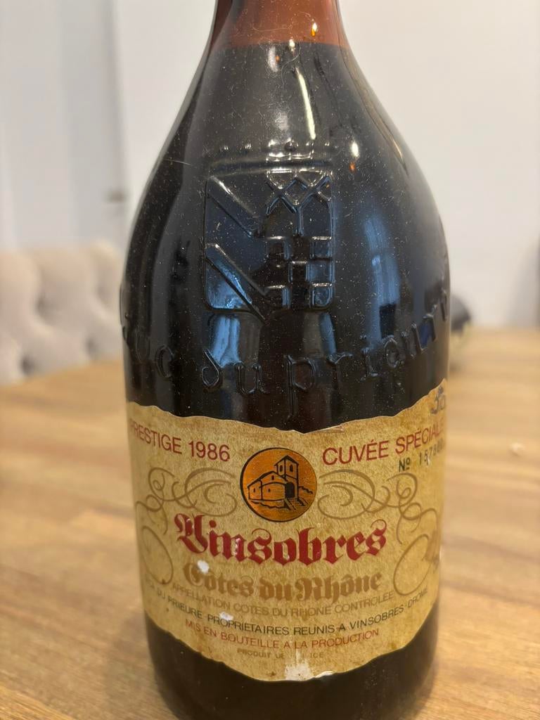 Vindobres prestige 1986, Verzamelen, Wijnen, Zo goed als nieuw, Rode wijn, Frankrijk, Ophalen