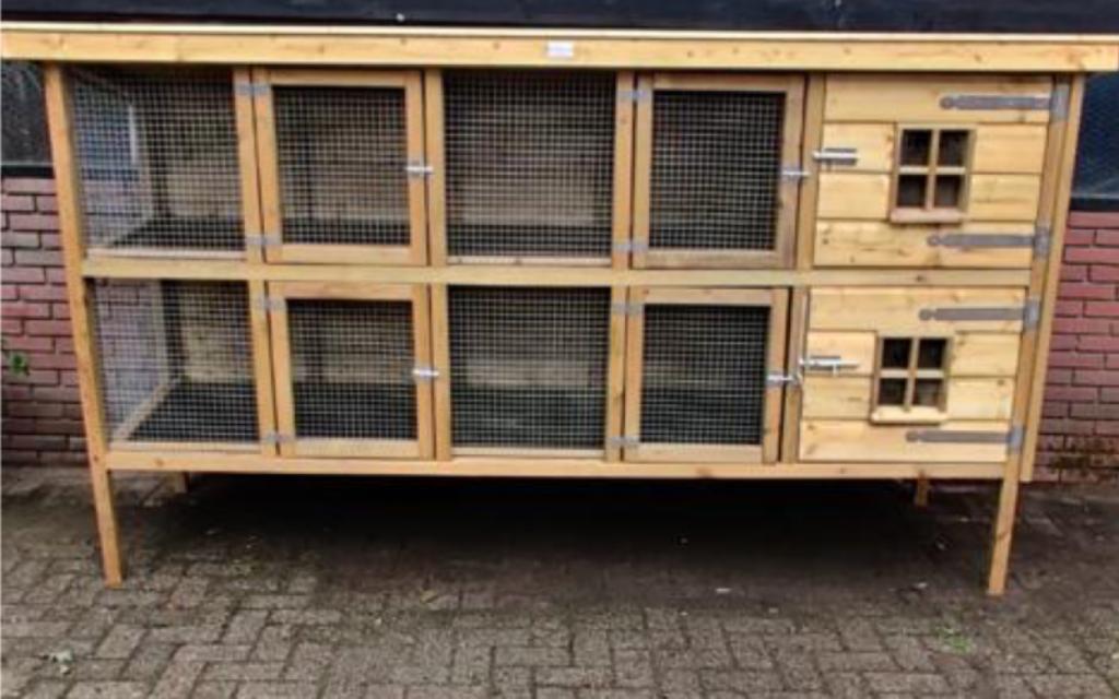 Konijnenflat konijnenren op maat Duurzaam, Juni, Meerdere dieren, Cavia