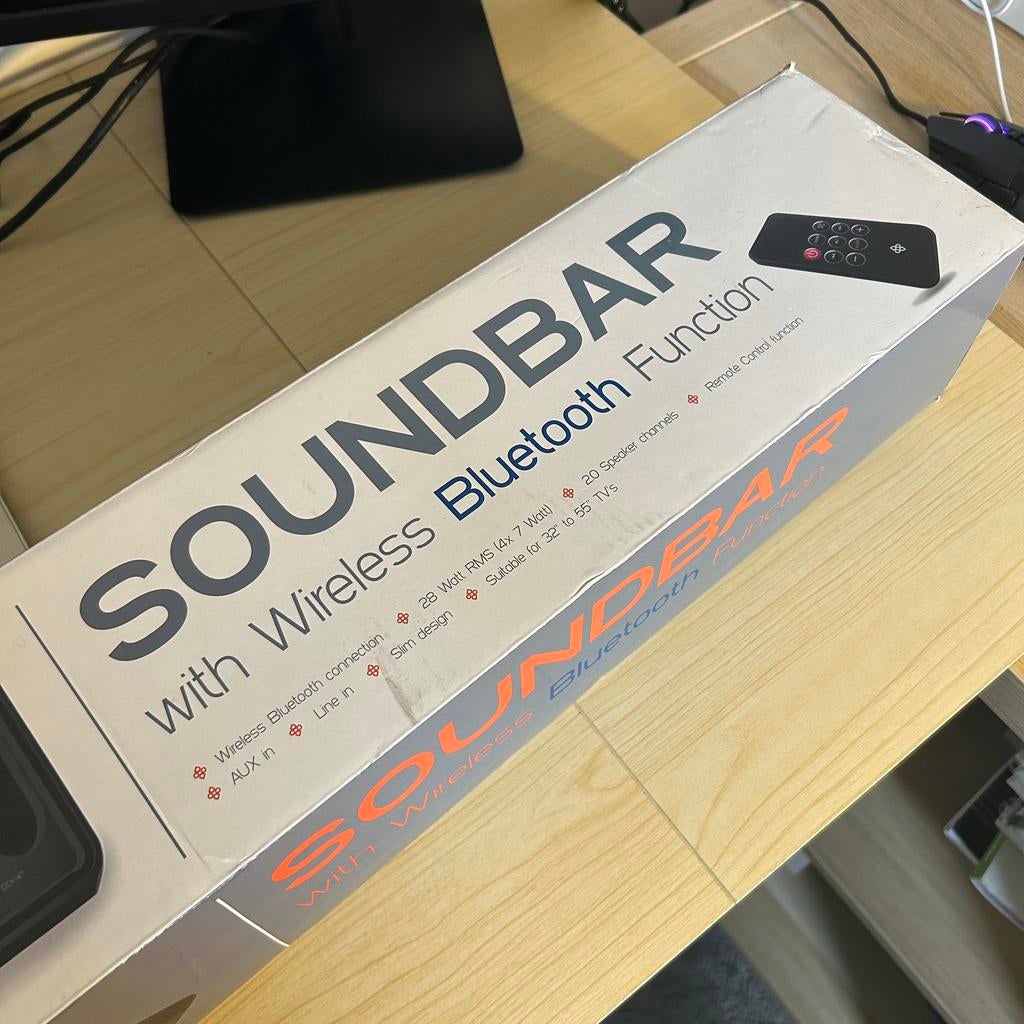 Soundbar met Bluetooth – Voor TV – Nieuw in Doos, Ophalen of Verzenden, Nieuw, Tv