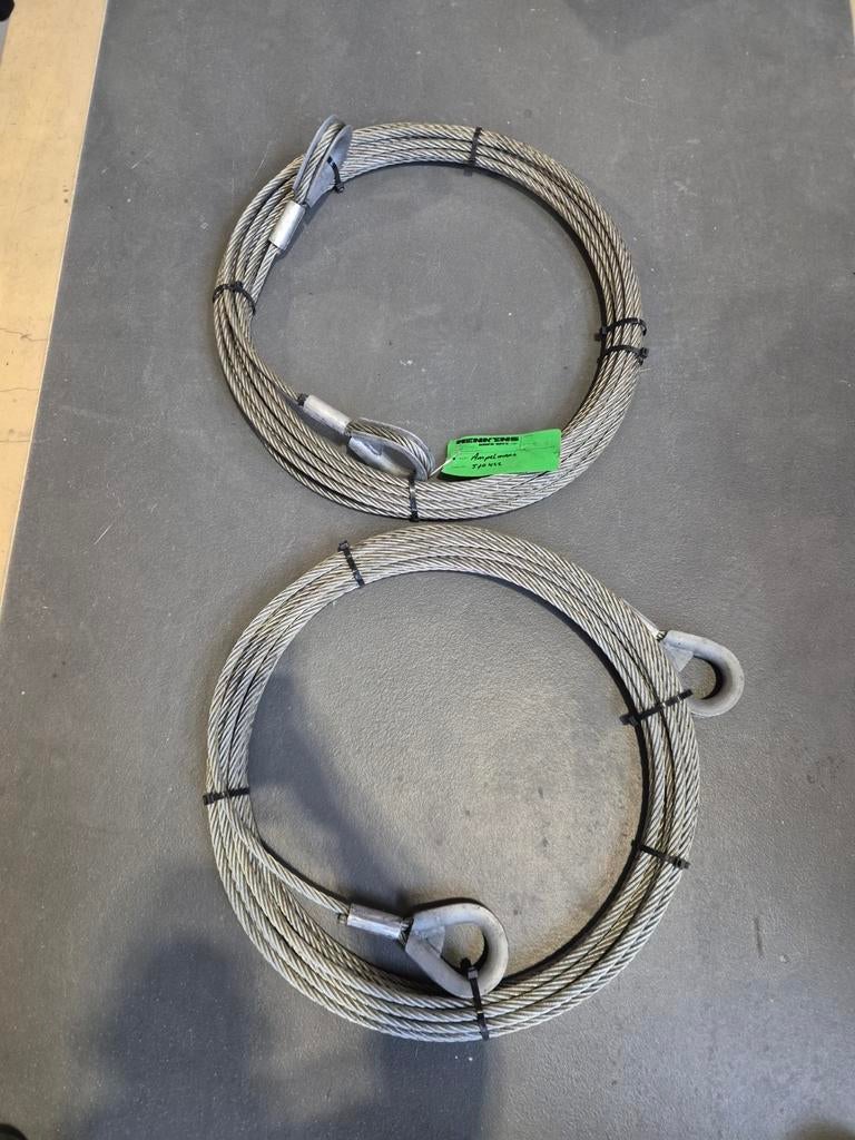 2x 20m staalkabel, Ophalen of Verzenden, 250 mm of meer
