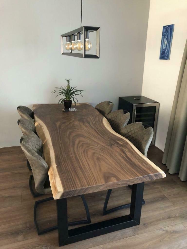 Ontdek Onze Prachtige Boomstamtafels - Teakhout, Suar, Eiken, Ophalen, 50 tot 100 cm, Vijf personen of meer, Teakhout