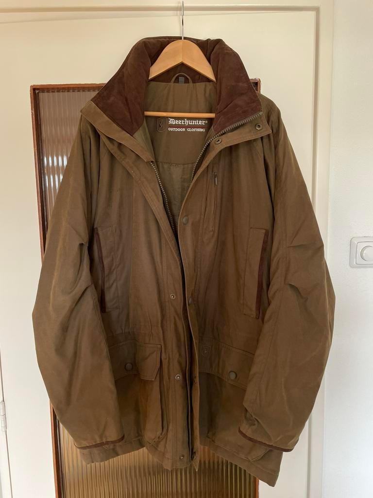 Jacht jas Deerhunter Daytona Classic met wildzak, Kleding | Heren, Ophalen of Verzenden, Zo goed als nieuw, Maat 52/54 (L), Groen