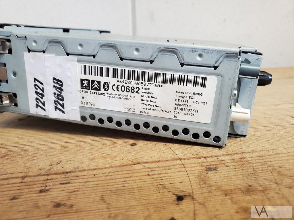Peugeot 308 2008 - 2013 radio NAVIGATIE rneg 96661987xh €100, Gebruikt, -, -, Ophalen of Verzenden