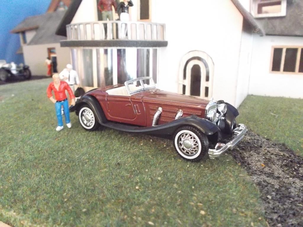 Mercedes Benz 540 K - Guisval bruin / zwart NU voor € 3,75, Hobby en Vrije tijd, Modelauto's | 1:43, Ophalen of Verzenden, Nieuw