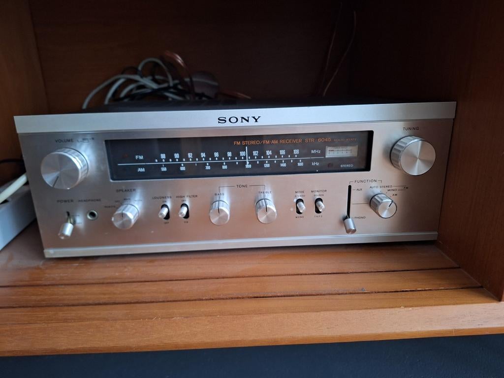 Vintage versterker sony STR-6045., Ophalen, Minder dan 60 watt, Sony