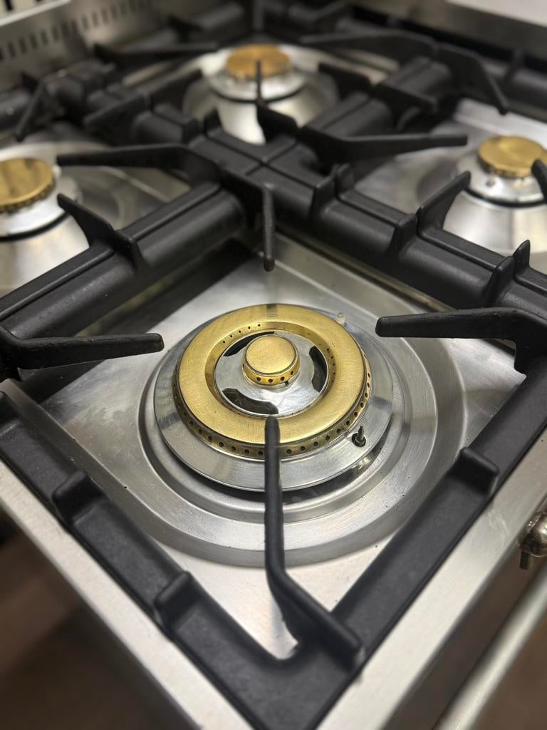 Luxe Boretti Fornuis met Gasoven & Multi oven 7 pits 120 cm, 60 cm of meer, Ophalen of Verzenden, Zo goed als nieuw, Energieklasse A of zuiniger