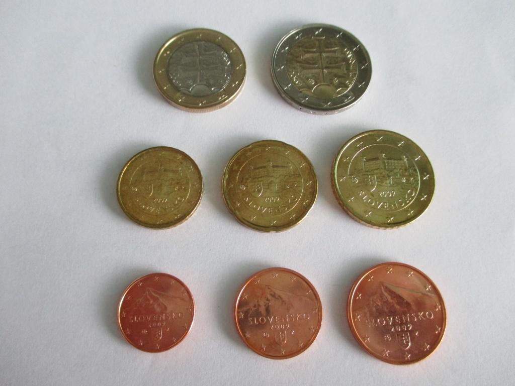 Complete serie Slowakije 2009 unc, Postzegels en Munten, Munten | Europa | Euromunten, Ophalen of Verzenden, Slowakije, Overige waardes