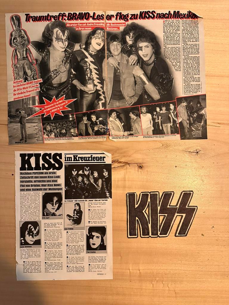 Kizz/Kiss vintage new costumes artikel 1981, Verzamelen, Ophalen of Verzenden, Gebruikt, Boek, Tijdschrift of Artikel