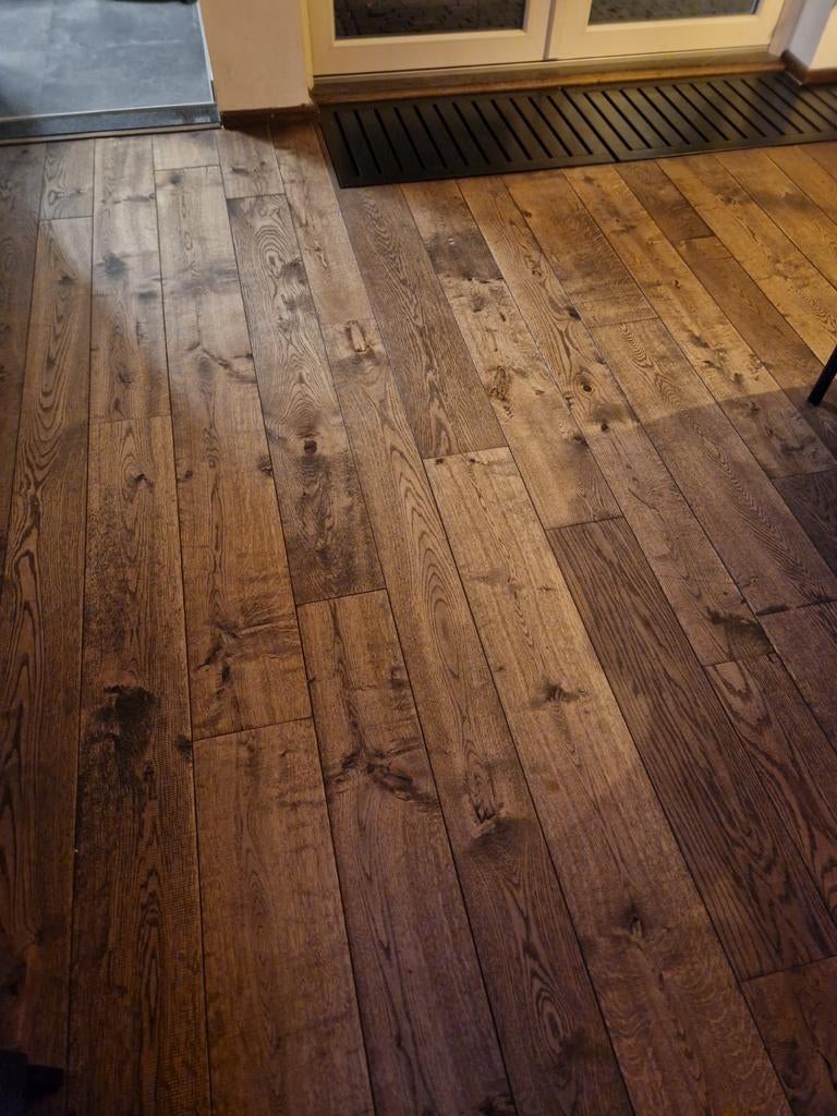 32m2 Rustieke eikenhouten vloer te koop!, Doe-het-zelf en Verbouw, Vloerdelen en Plavuizen, 10 m² of meer, 10 tot 30 cm, Hout