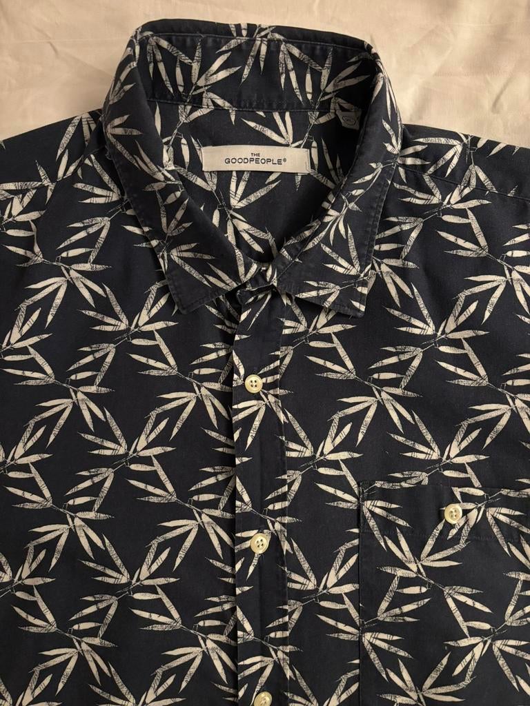Overhemd The Good People maat XL, Ophalen of Verzenden, Gedragen, Blauw, Halswijdte 43/44 (XL)