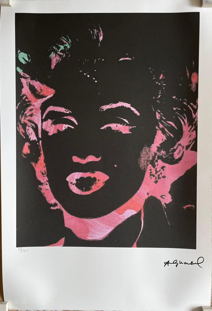 Andy Warhol, Marilyn, Gelimiteerde oplage nr. 58/100 38x57, Verzenden