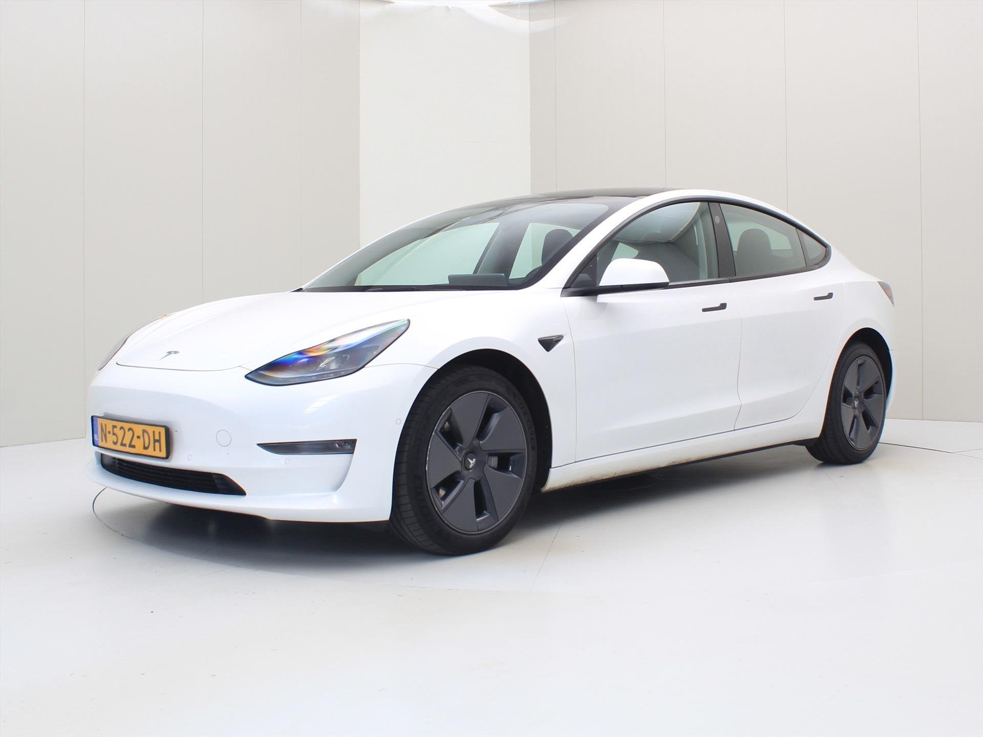 Tesla Model 3 Long-Range AWD 351pk 75 kWh 91% SoH FACELIFT [, Auto's, Tesla, Automaat, Gebruikt, Zwart, Wit