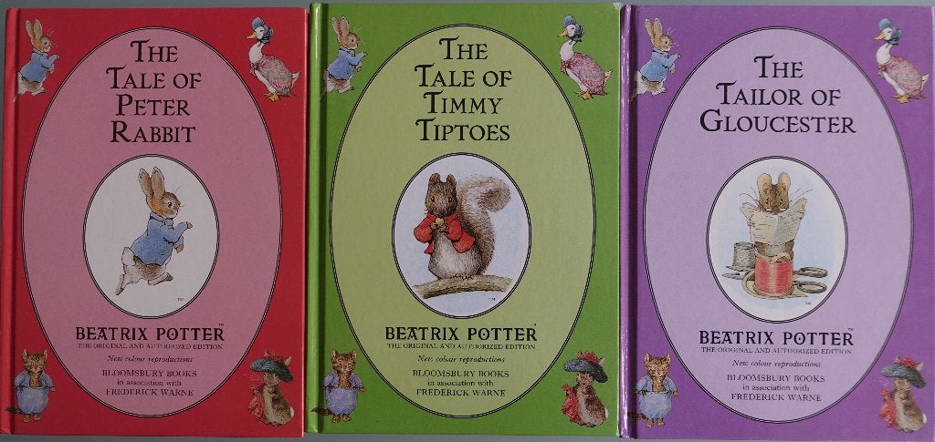 3 boekjes van Beatrix Potter - engelstalig, Gelezen, Beatrix Potter, Ophalen of Verzenden, Sprookjes