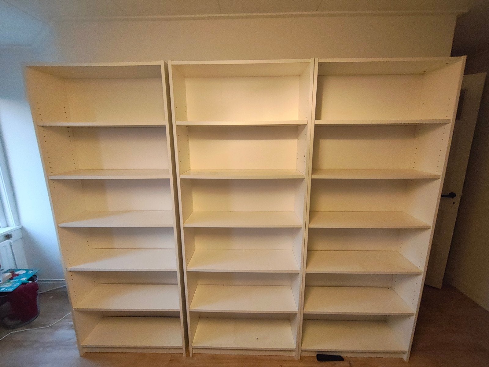 Set van 3 witte Billy boekenkasten van IKEA, Ophalen, Met plank(en), Gebruikt, 200 cm of meer