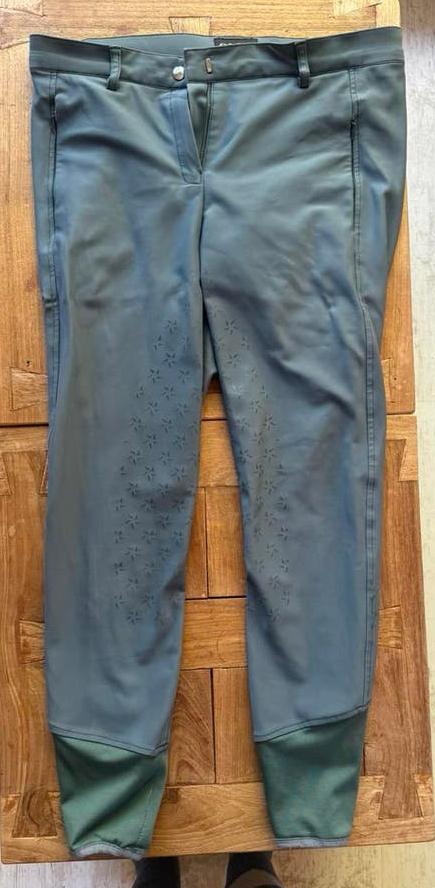 Te koop rijbroek QUUR QNoxx Full Grip groen maat 42, Dieren en Toebehoren, Paardrijkleding, Ophalen of Verzenden, Gebruikt, Dames