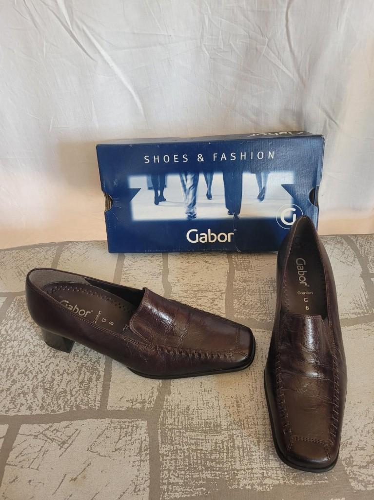 NIEUWE leren instappers. van GABOR Mt 39. Van 74,95 voor 40!, Bruin, ., Instappers, Nieuw
