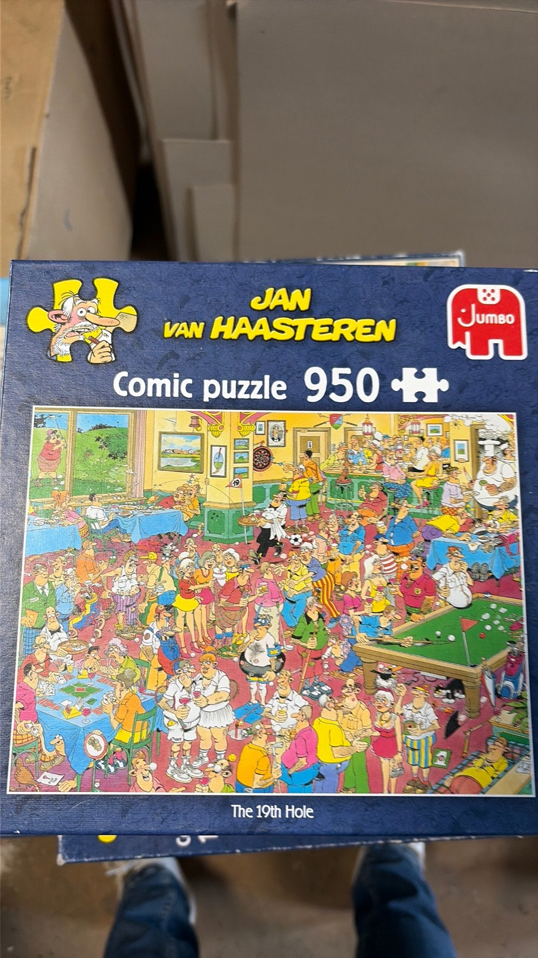 Jan van Haasteren the big hole 950, Hobby en Vrije tijd, Denksport en Puzzels, Ophalen of Verzenden, 500 t/m 1500 stukjes, Zo goed als nieuw
