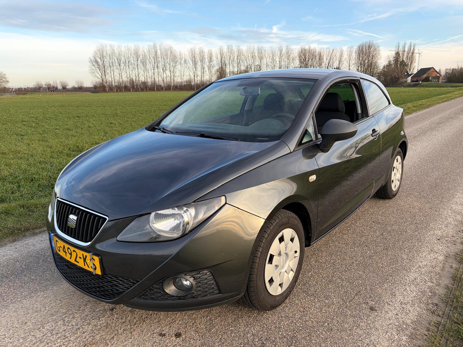 Seat Ibiza 1.4 63KW 3-DRS 2009 Grijs, Voorwielaandrijving, 40 €/maand, 4 cilinders, Ibiza