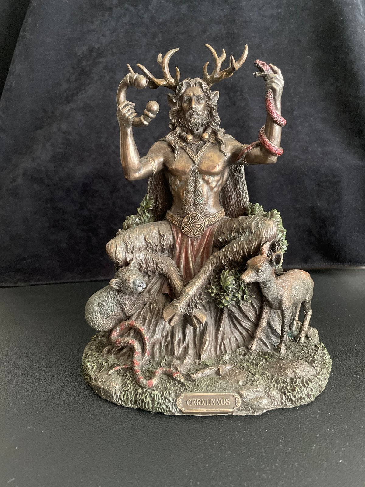 Cernunnos beeldje  (Wicca) - Fantasy Decoratie, Ophalen of Verzenden, Nieuw, Fantasy
