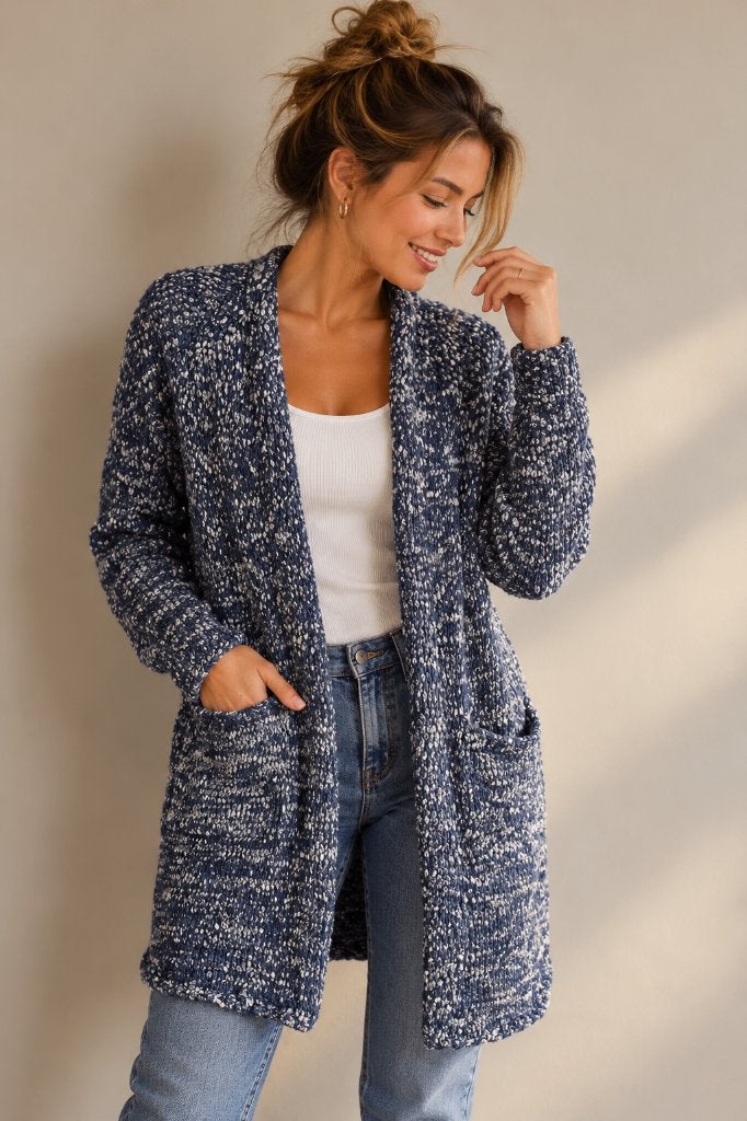 10 FEET long cardigan blauw/zilver  maat M L, Maat 38/40 (M), Blauw, 10 Feet, Ophalen of Verzenden