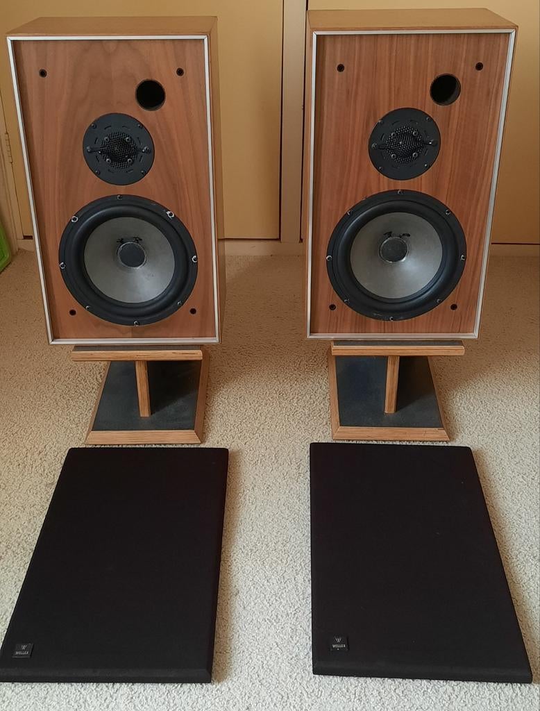 Te koop zeldzame Wellex e2002 met seas h335 woofers   🟢, Audio, Tv en Foto, Luidsprekers, Ophalen, 120 watt of meer, Front, Rear of Stereo speakers