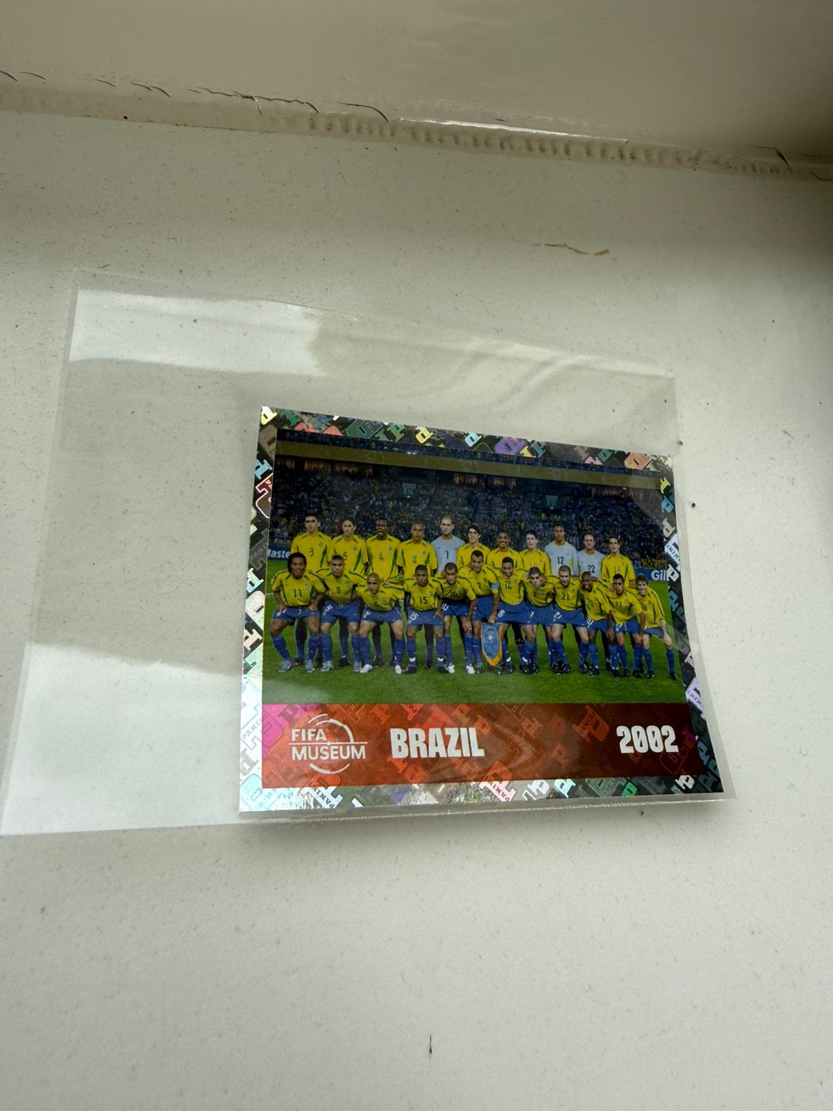 Panini FIFA Museum Brazil 2002 Sticker - Nieuw in zakje, Ophalen of Verzenden, Nieuw, Buitenlandse clubs, Poster, Plaatje of Sticker