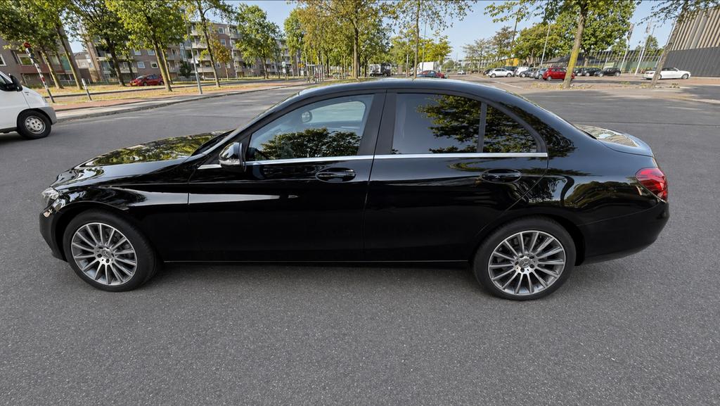 Mercedes-Benz C-Klasse C180 1.6 115KW 2014 Zwart, Auto's, Achterwielaandrijving, 1295 kg, Zwart, Handgeschakeld