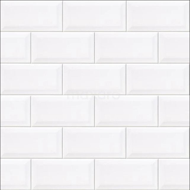 Wandtegels Metro 10x20 wit mat - restant bijna 1 m2, Nieuw, 20 tot 40 cm, Minder dan 5 m², Wandtegels