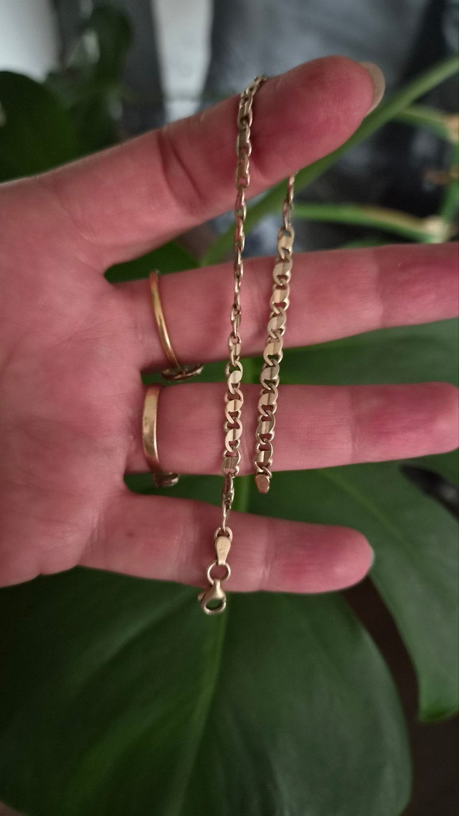 Prachtige 14k Gouden Bicolor Italiaanse armband, Ophalen of Verzenden, Zo goed als nieuw, Goud, Goud