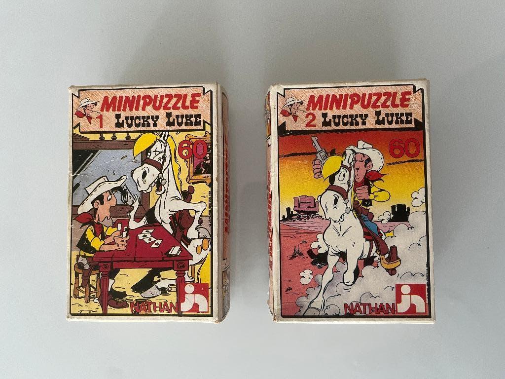 Lucky Luke 2 minipuzzles, Ophalen of Verzenden, Overige figuren, Nieuw, Boek of Spel