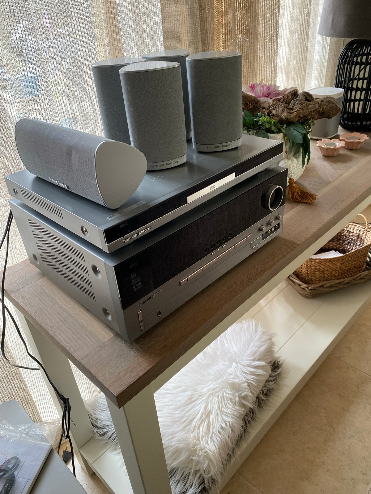 Harman Kardon Home Cinema Set (AVR130/230, DVD22, HKTS7/230), Gebruikt, 70 watt of meer, 5.1-systeem, Dvd-speler