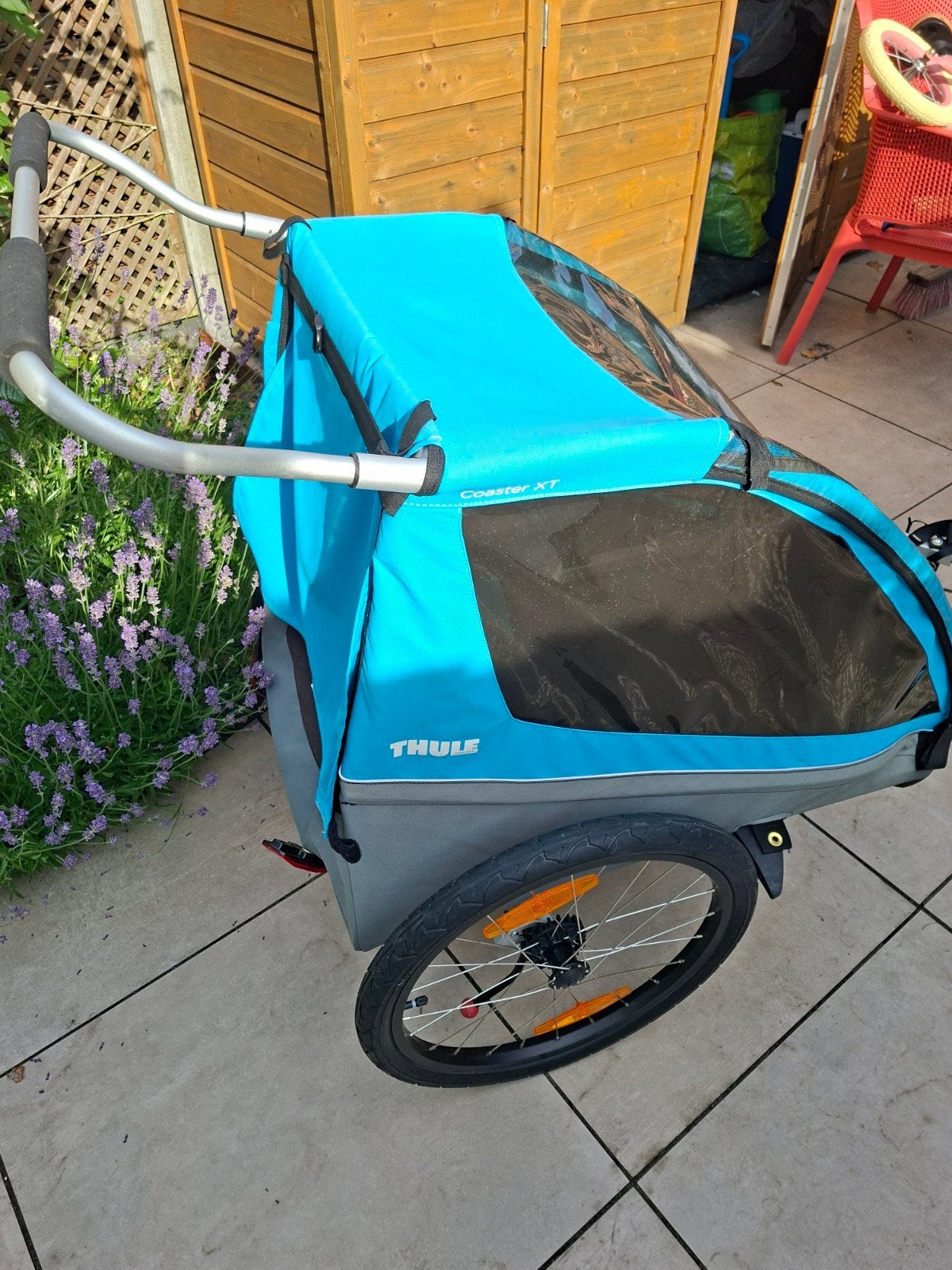 Thule coaster  fietskar 2 kinderen, Ophalen of Verzenden, Gebruikt, Kinderkar