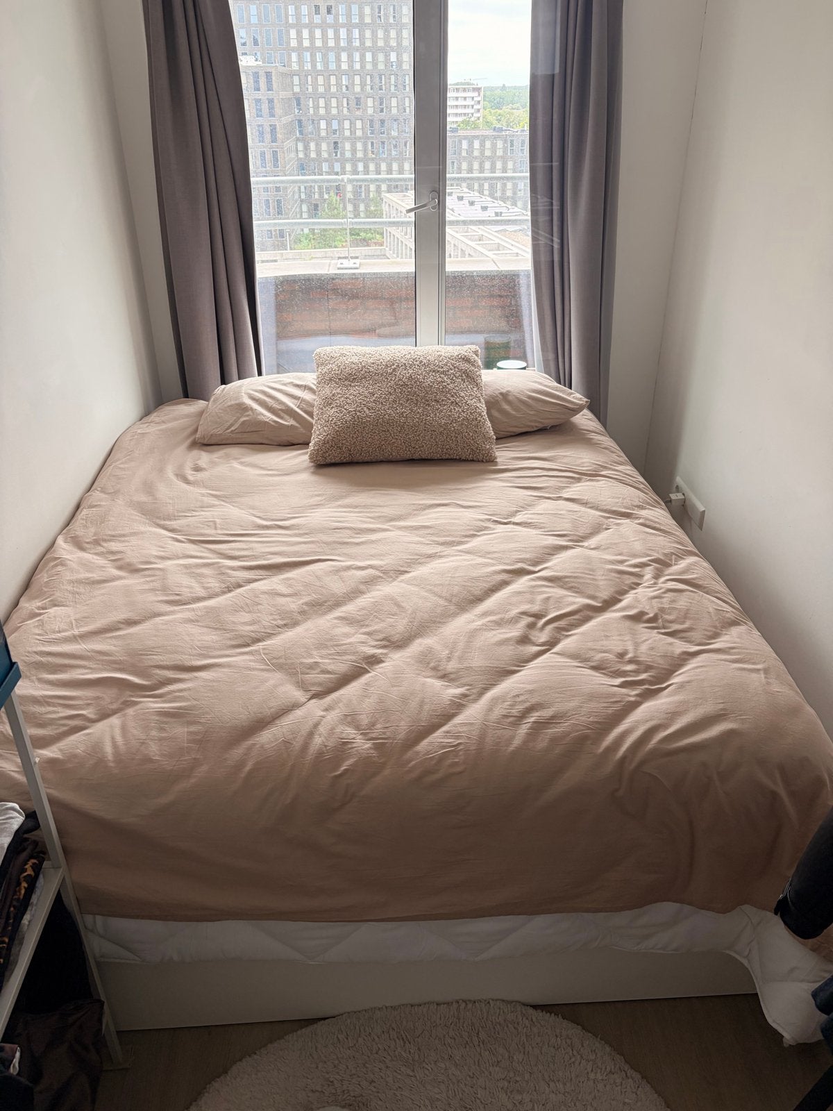 IKEA Brimnes bedframe 160x200cm met 4 lades, Huis en Inrichting, Slaapkamer | Bedden, Ophalen, Gebruikt, Wit, Tweepersoons