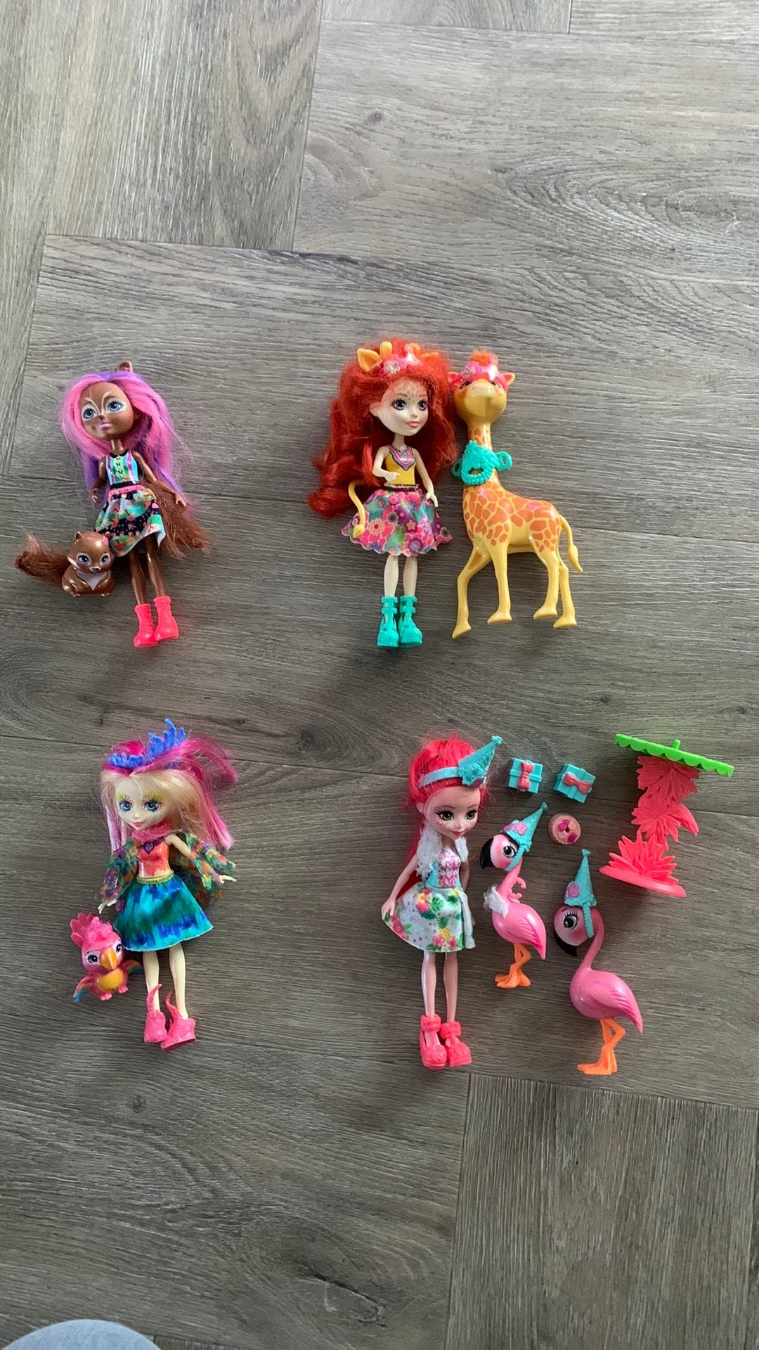 Enchantimals poppen sets - 4 sets beschikbaar, Ophalen of Verzenden, Gebruikt, Overige typen