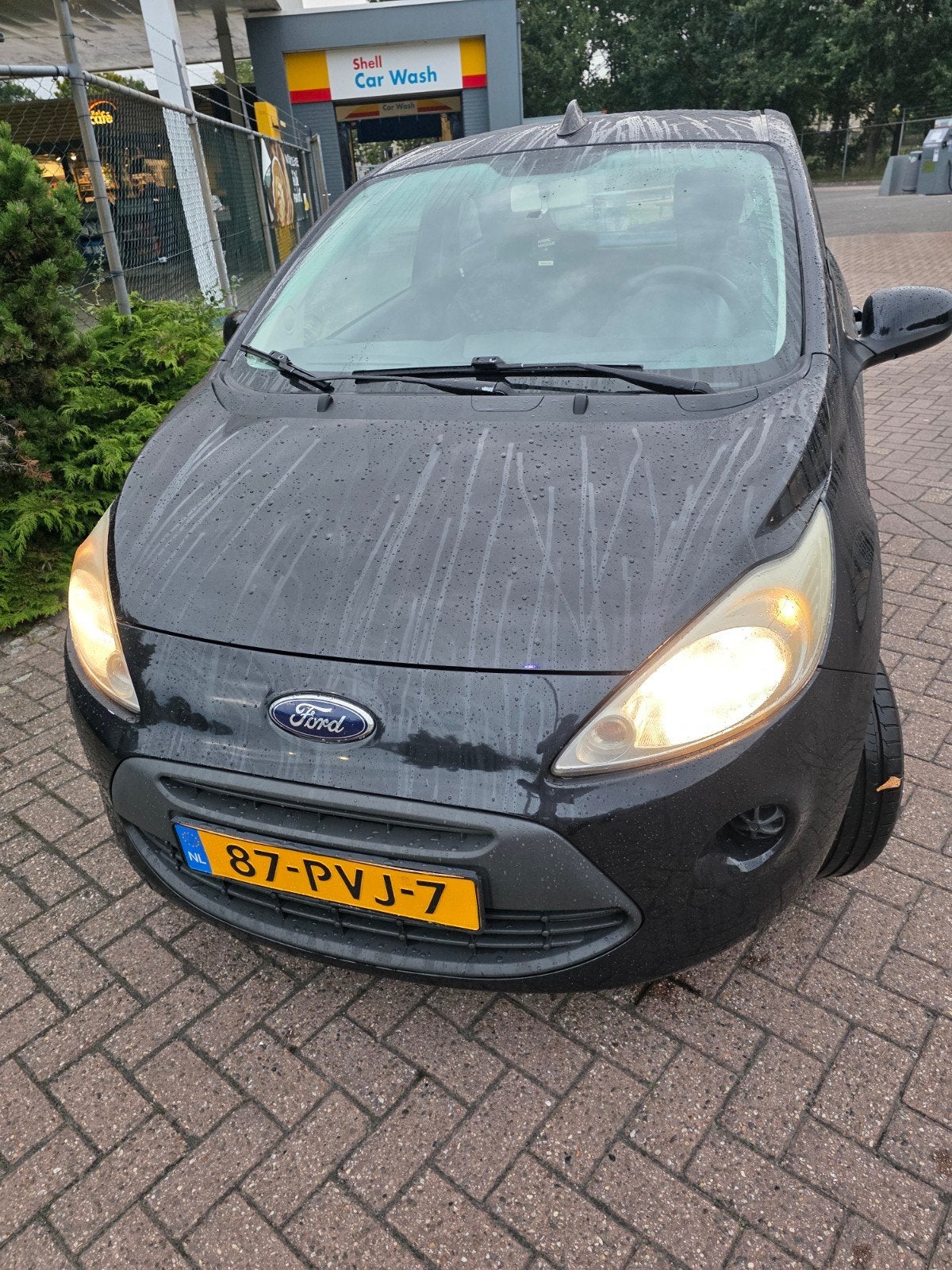 Ford Ka 1.2 69pk 2011 Zwart, Auto's, Voorwielaandrijving, 1242 cc, 4 cilinders, 4 stoelen