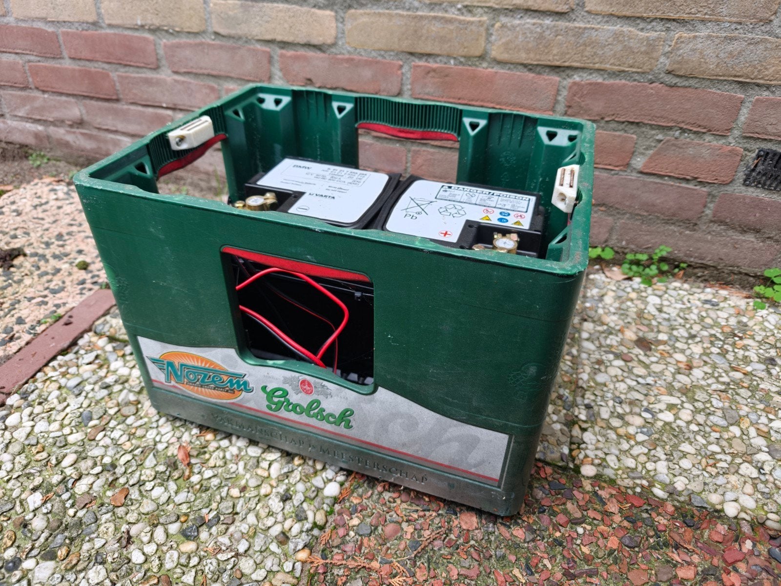 BMW Accu in accubak met 2x 12V aansluitingen, Gebruikt, BMW