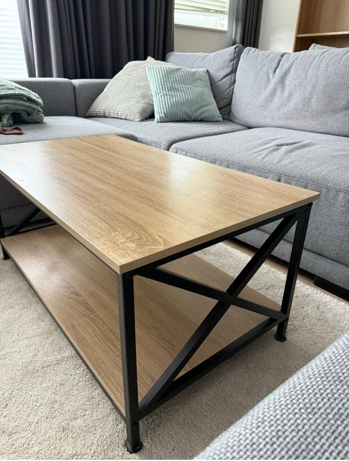 Salontafel met opbergplank 100x55cm, Huis en Inrichting, Ophalen, 50 – 75, 100 tot 150 cm, 50 tot 100 cm